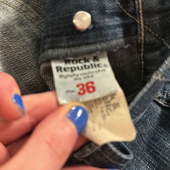 Rock and Republic size 36 straight leg denim - Picture 2 of 4